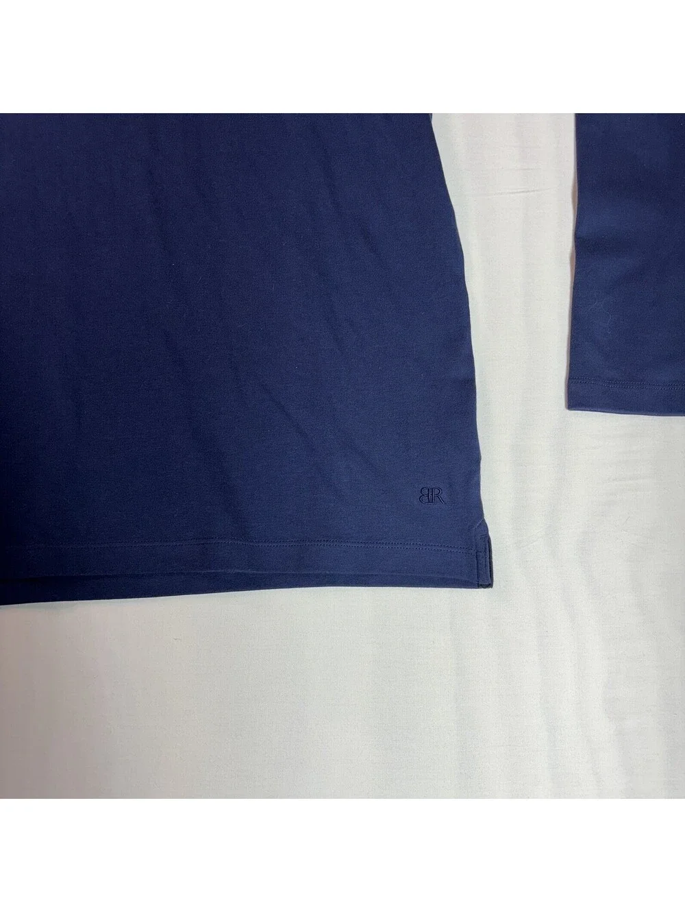 Banana Republic Long Sleeve Blue Luxe Touch Polo - Large- NWT